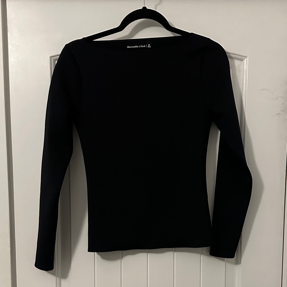 Abercrombie & Fitch Black Long Sleeve Bodysuit